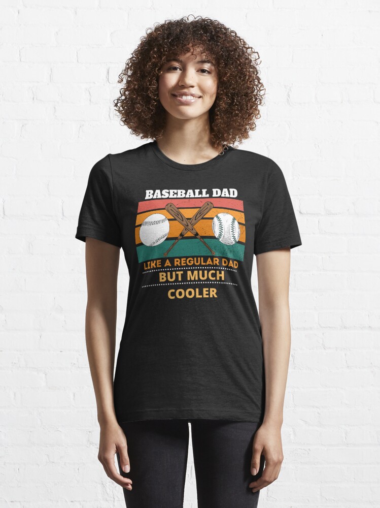 The Wholesale T-shirts by Vinco Baseball Dad Just Like A Regular Dad Only Cooler Canvas Father's Day Shirts | Father's Day Ideas| Birthday Gifts for Dad TWS by Vinco L