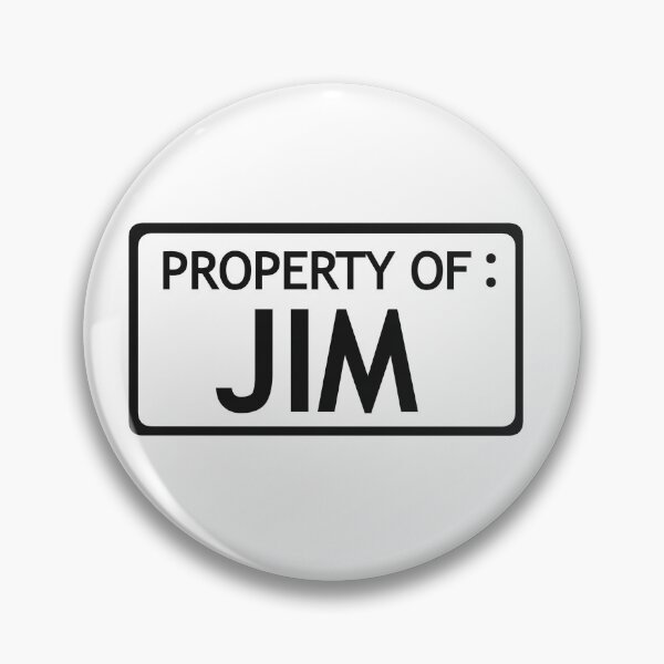 Item preview, Property of JIM white background // The Stanley Parable  designed and sold by CYBER-BAT.