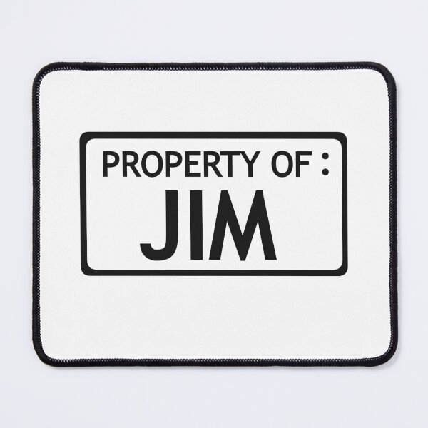 Item preview, Property of JIM white background // The Stanley Parable  designed and sold by CYBER-BAT.