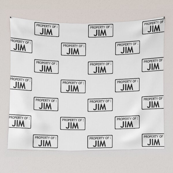 Item preview, Property of JIM white background // The Stanley Parable  designed and sold by CYBER-BAT.