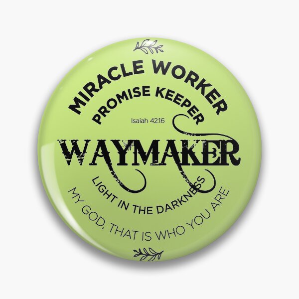 Item preview, Way Maker, Miracleworker - Sharp green  designed and sold by AbideApparel.