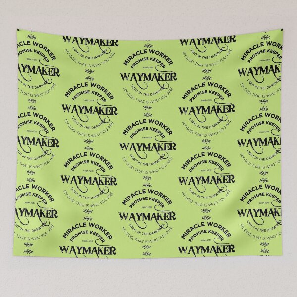 Item preview, Way Maker, Miracleworker - Sharp green  designed and sold by AbideApparel.