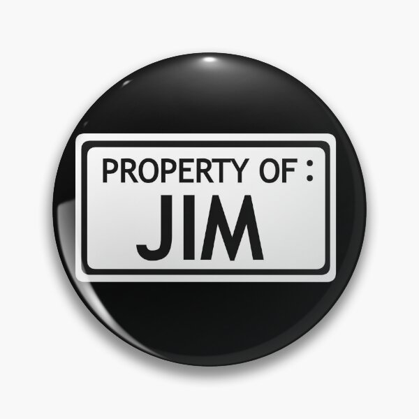 Item preview, Property of Jim black background // The Stanley Parable  designed and sold by CYBER-BAT.