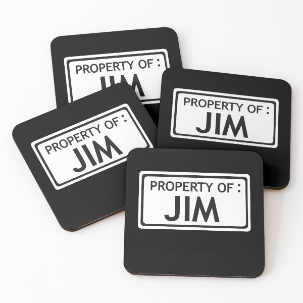 Item preview, Property of Jim black background // The Stanley Parable  designed and sold by CYBER-BAT.