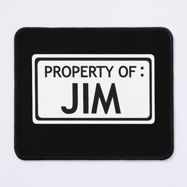Item preview, Property of Jim black background // The Stanley Parable  designed and sold by CYBER-BAT.