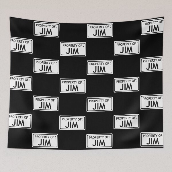Item preview, Property of Jim black background // The Stanley Parable  designed and sold by CYBER-BAT.