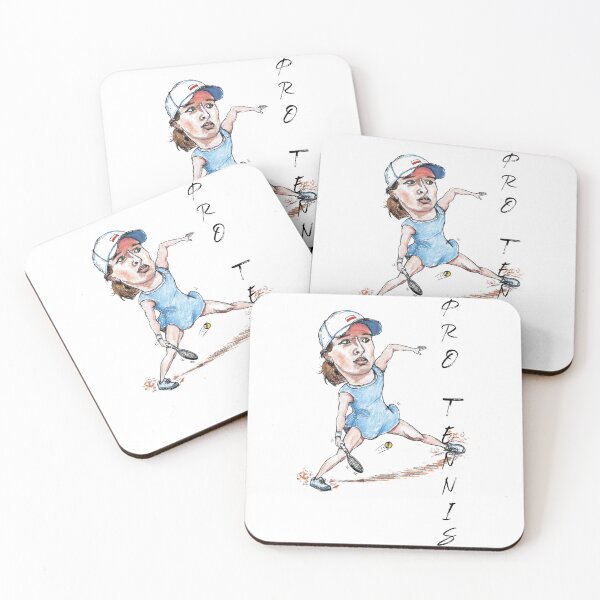 Item preview, Iga Swiatek Pro Tennis caricature designed and sold by dizzycatbiz.