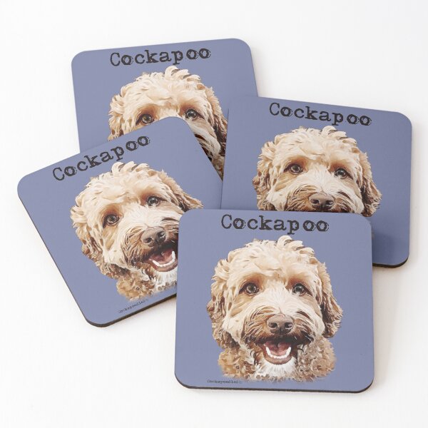 Item preview, Golden Apricot Cockapoo Dog  designed and sold by Happy Dog Doodles.