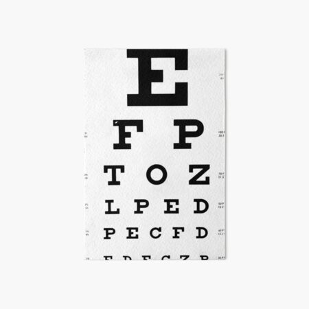 Waterproof Snellen Eye Chart Standard Visual Testing Acuity Chart Measure  Adults Kids Eye Vision Exam