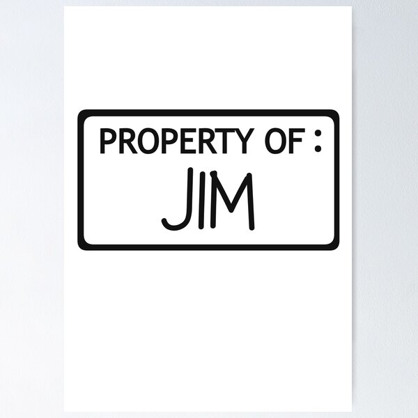 Item preview, Written Property of Jim white background // The Stanley Parable  designed and sold by CYBER-BAT.