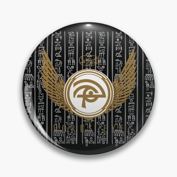 Item preview, Horus eye with Egyptian hieroglyphs designed and sold by Cult Archive.