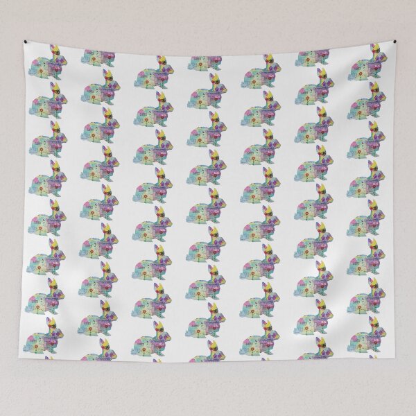 Item preview, Colorful Rabbit Silhouette designed and sold by MandalaArts.