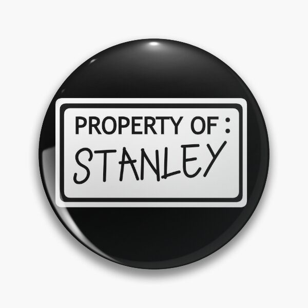 Item preview, Written Property of Stanley black background // The Stanley Parable  designed and sold by CYBER-BAT.