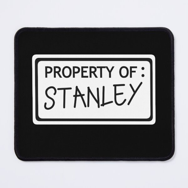 Item preview, Written Property of Stanley black background // The Stanley Parable  designed and sold by CYBER-BAT.