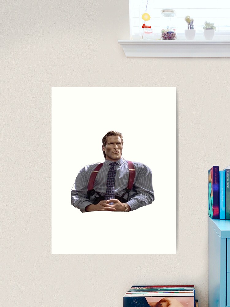 Patrick Bateman Gigachad Meme | Art Board Print