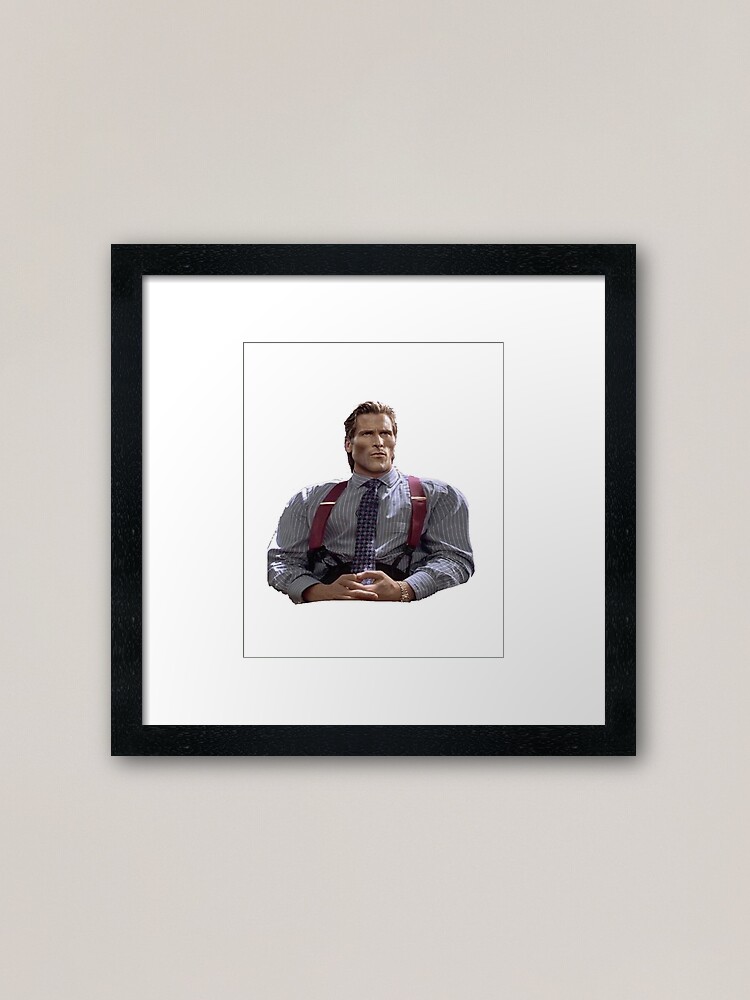 Patrick Bateman Gigachad Meme | Art Board Print