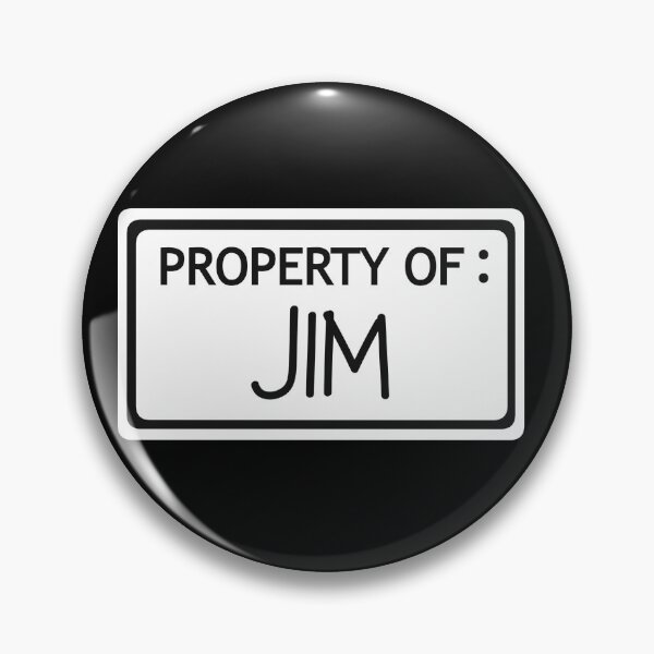 Item preview, Written Property of Jim black background // The Stanley Parable  designed and sold by CYBER-BAT.