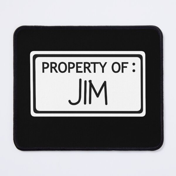 Item preview, Written Property of Jim black background // The Stanley Parable  designed and sold by CYBER-BAT.