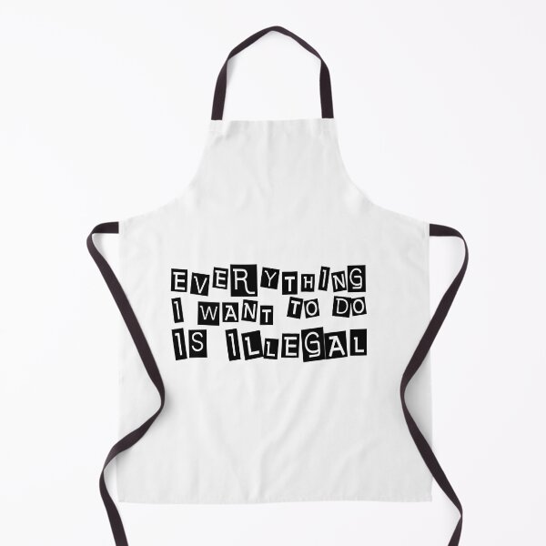 Item preview, Everything I Want To Do Is Illegal | Magazine Clippings All Black designed and sold by SomeDesignThing.