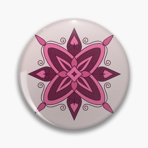 Aperçu de l'œuvre Mandala Rose Rose Texturé créée et vendue par Lina Abu Rezeq.