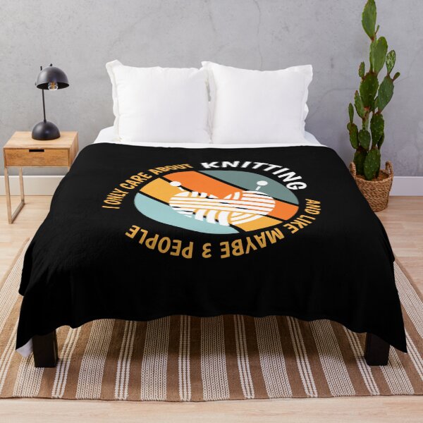 Item preview, Funny Knitting Lovers - I Only Care About Knitting design designed and sold by Merchking1.