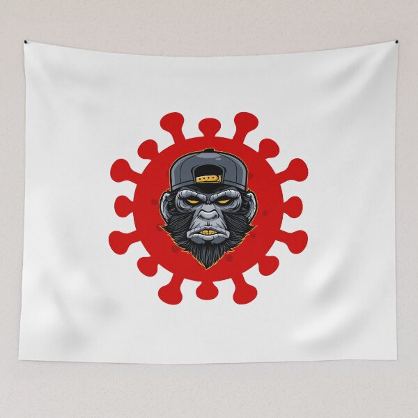 Item preview, Monkeypox Sticker designed and sold by Art-Echo.