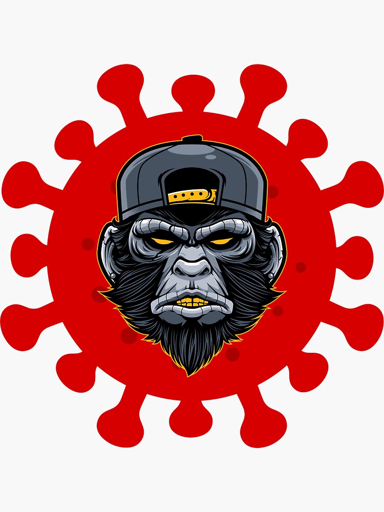 "Monkeypox Sticker" Sticker by ArtEcho Redbubble