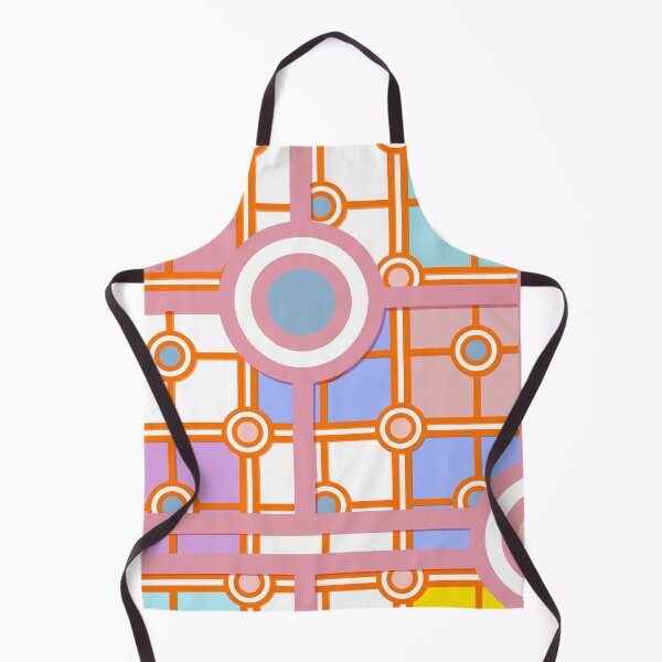 Item preview, Pink Orange Colourful Circle Link Geometric Pattern designed and sold by Moyanana.