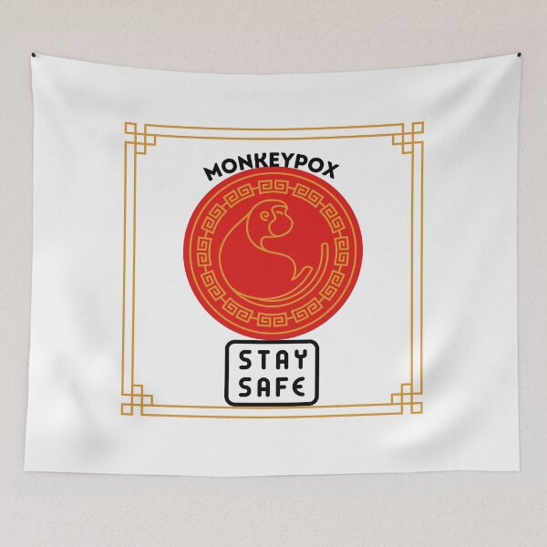 Item preview, Monkeypox stay safe designed and sold by Art-Echo.
