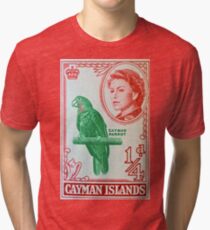 "1962 Cayman Islands Stamp" Tri-blend T-Shirt