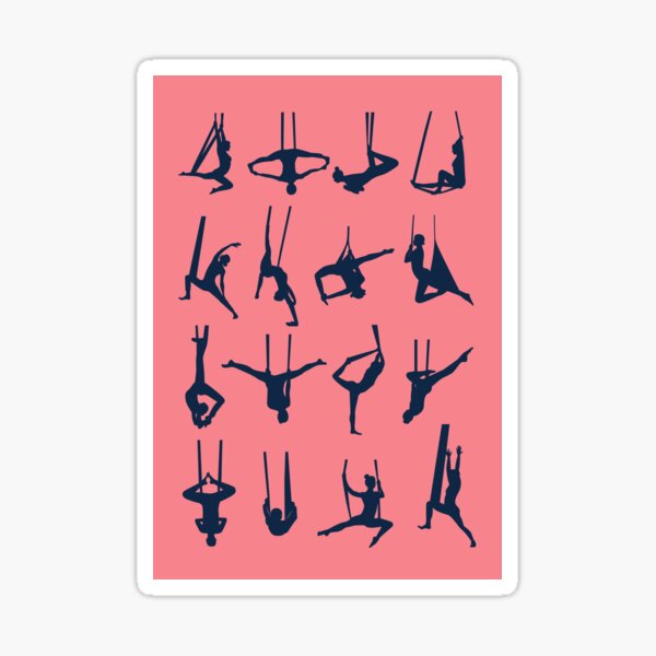 yoga power poses 2 Sticker for Sale by anutash2020