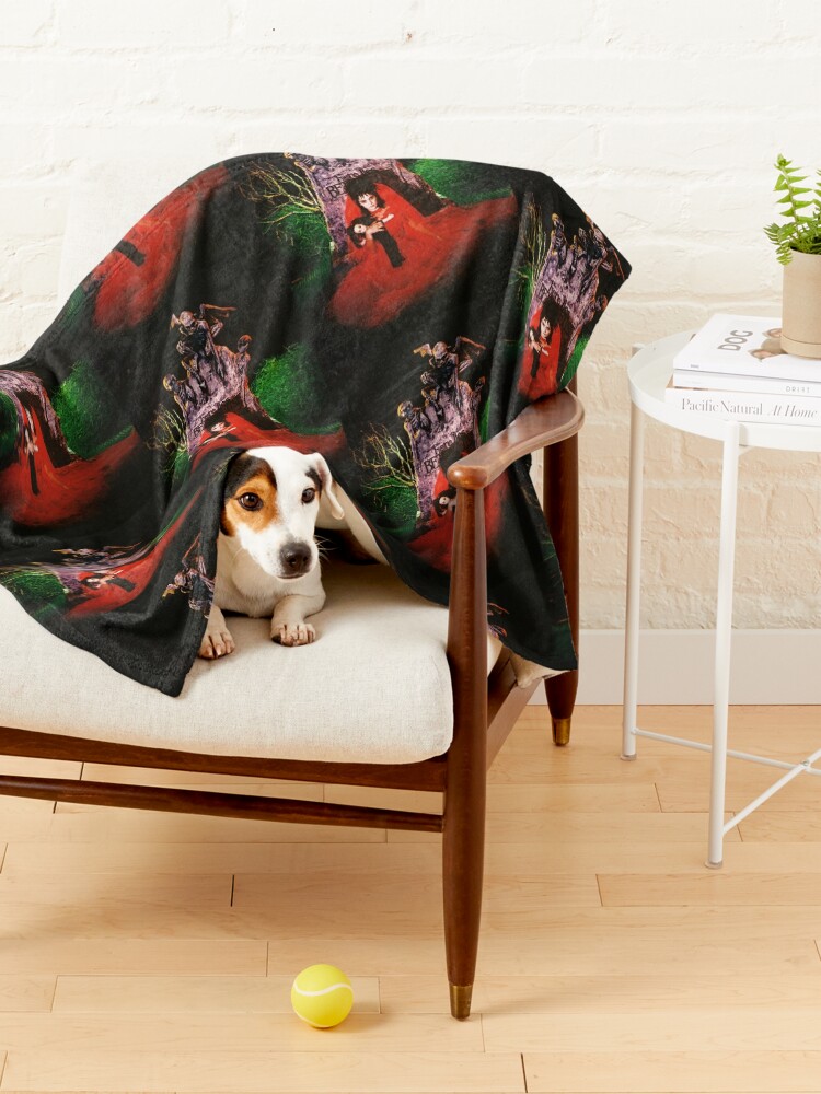 Alternate view of Lydia red Pet Blanket