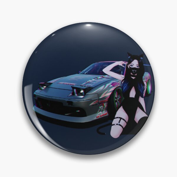 Item preview, Drifting Nissan SX, and anime girl designed and sold by CRWorks Shop.
