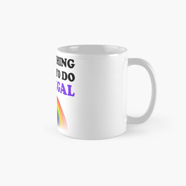 Item preview, Everything I Want To Do Is Illegal Rainbow Purple designed and sold by SomeDesignThing.