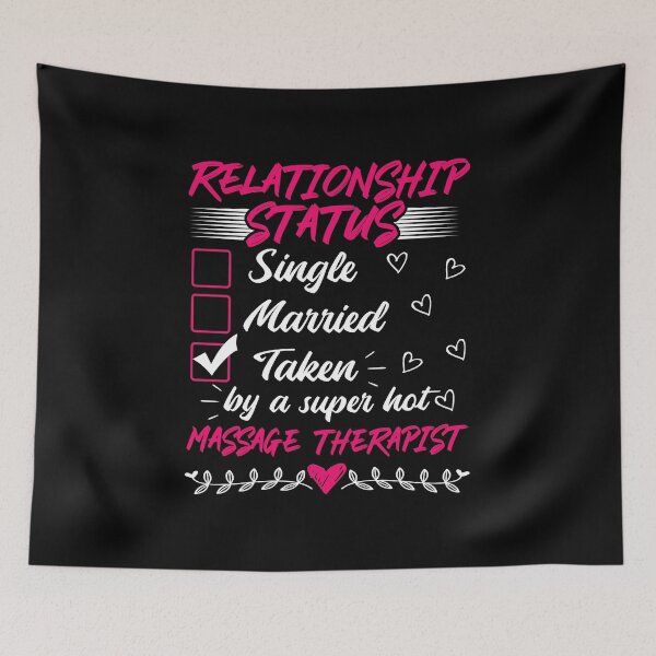 Item preview, Funny His and Her Gift Massage Therapist Relationship Status designed and sold by haselshirt.