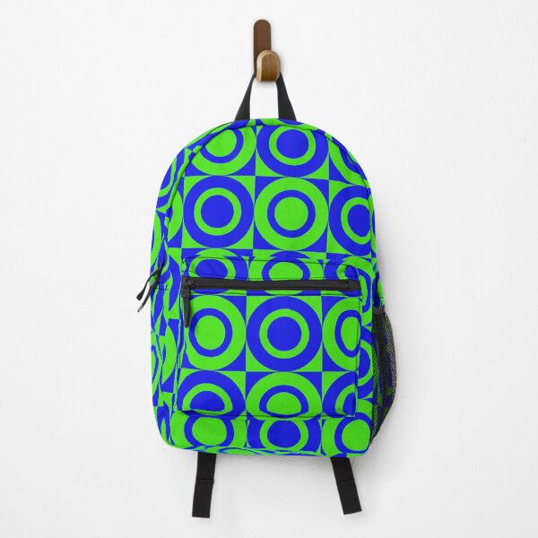 Item preview, blue and green minimalist geometrical pattern designed and sold by pauloneill-art.
