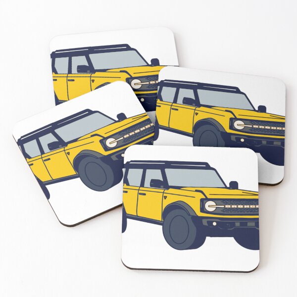 Aperçu de l'œuvre Ford Bronco '22 jaune créée et vendue par allisondw29.