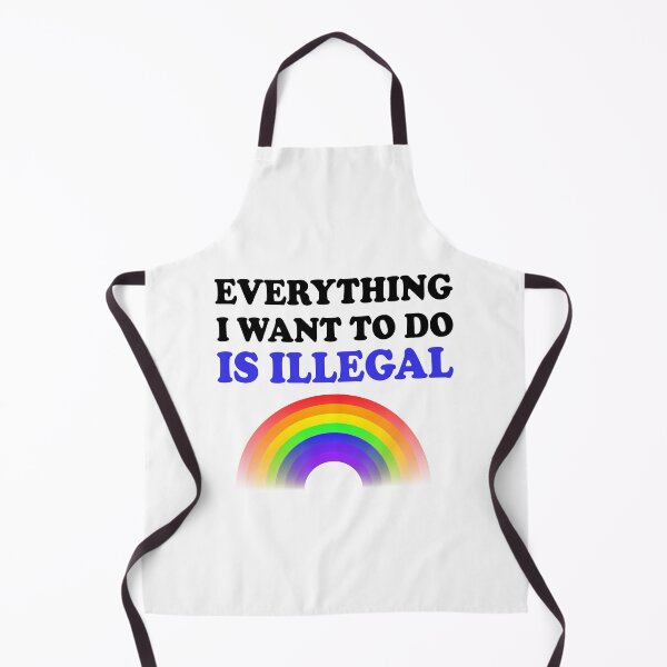 Item preview, Everything I Want To Do Is Illegal Rainbow Blue designed and sold by SomeDesignThing.