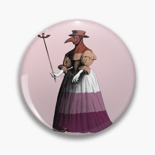 Item preview, Antique Lady Plague Doctor (lesbian pride flag) designed and sold by Alex Tal.