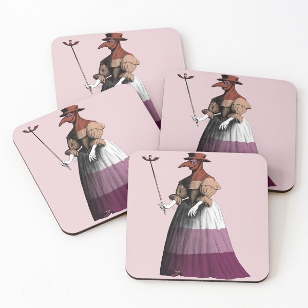 Item preview, Antique Lady Plague Doctor (lesbian pride flag) designed and sold by Alex Tal.