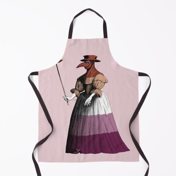 Item preview, Antique Lady Plague Doctor (lesbian pride flag) designed and sold by Alex Tal.