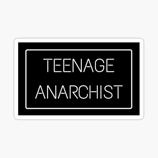 Item preview, TEENAGE ANARCHIST stickers designed and sold by eiburi.