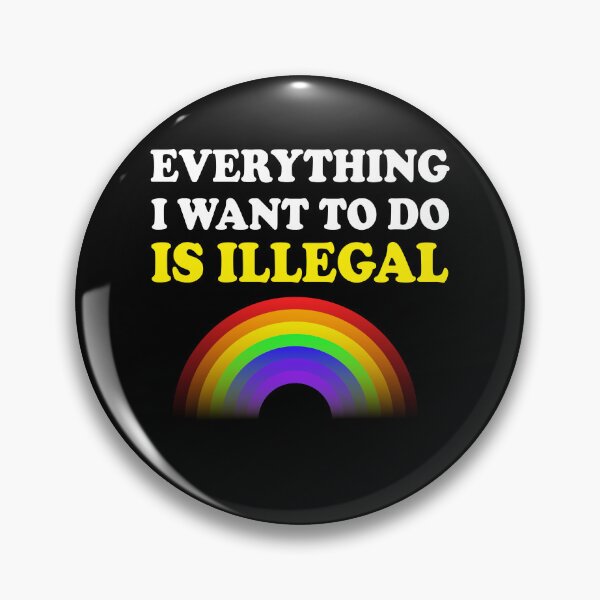 Item preview, Everything I Want To Do Is Illegal Rainbow Yellow designed and sold by SomeDesignThing.