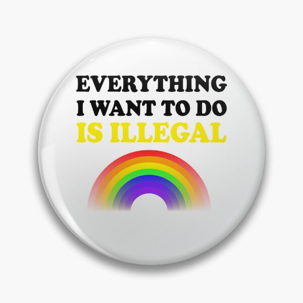 Item preview, Everything I Want To Do Is Illegal Rainbow Yellow designed and sold by SomeDesignThing.