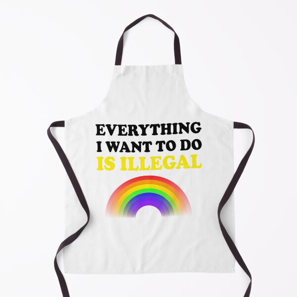 Item preview, Everything I Want To Do Is Illegal Rainbow Yellow designed and sold by SomeDesignThing.