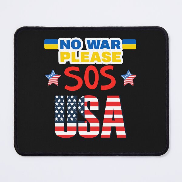 Item preview, NO war help ukraine SOS USA and European Union designed and sold by klimov0101.