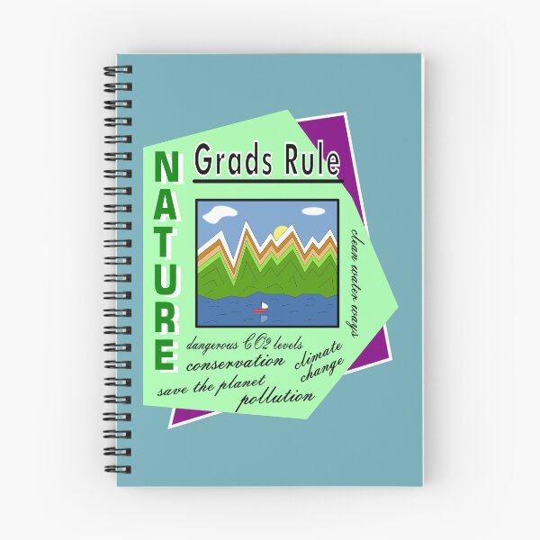 Item preview, Grads Rule - Nature Lovers - Future Conservationists - 1970s Retro design designed and sold by ThisNThatImages.