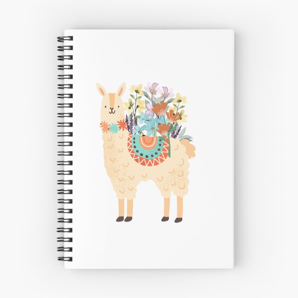 Artikelvorschau, Wildblumen-Lama entworfen und verkauft von HappyLifeCreate.