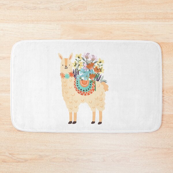 Artikelvorschau, Wildblumen-Lama entworfen und verkauft von HappyLifeCreate.