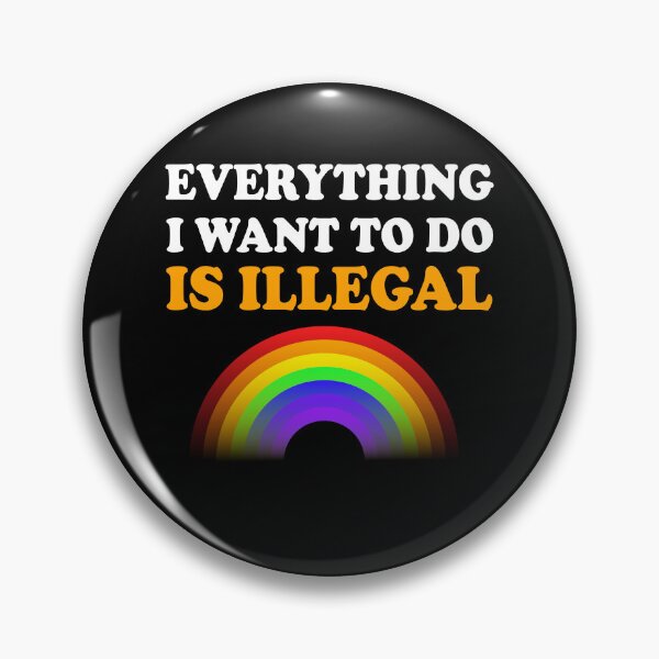 Item preview, Everything I Want To Do Is Illegal Rainbow Orange designed and sold by SomeDesignThing.